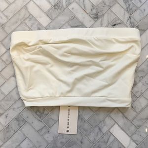 Solid & Striped Bella Top in cream, new w/tags